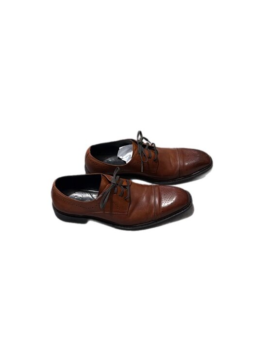 Kenneth Cole Shoes Mens 12M Brown Derby Dress Hustle Back Dandy Gatsby Executive